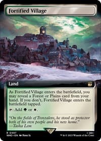 Fortified Village (Extended Art) - Universes Beyond: Doctor Who - Magic: The Gathering card