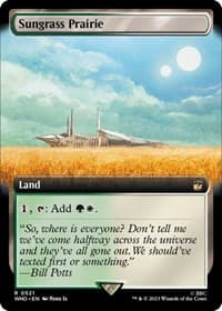 Sungrass Prairie (Extended Art) - Universes Beyond: Doctor Who - Magic: The Gathering card