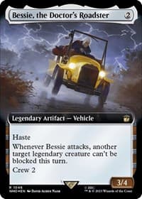 Bessie, the Doctor's Roadster (Extended Art) (Surge Foil) - Universes Beyond: Doctor Who - Magic: The Gathering card