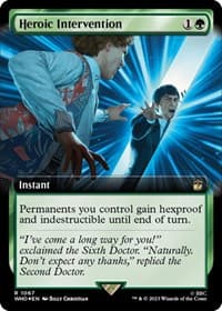 Heroic Intervention (Extended Art) (Surge Foil) - Universes Beyond: Doctor Who - Magic: The Gathering card