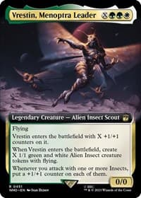 Vrestin, Menoptra Leader (Extended Art) - Universes Beyond: Doctor Who - Magic: The Gathering card