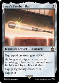 Ace's Baseball Bat (Surge Foil) - Universes Beyond: Doctor Who - Magic: The Gathering card