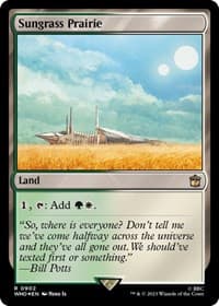 Sungrass Prairie (Surge Foil) - Universes Beyond: Doctor Who - Magic: The Gathering card