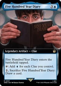Five Hundred Year Diary (Extended Art) - Universes Beyond: Doctor Who - Magic: The Gathering card