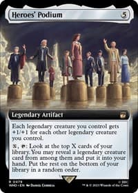 Heroes' Podium (Extended Art) - Universes Beyond: Doctor Who - Magic: The Gathering card