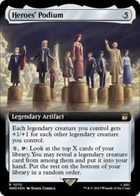 Heroes' Podium (Extended Art) (Surge Foil) - Universes Beyond: Doctor Who - Magic: The Gathering card