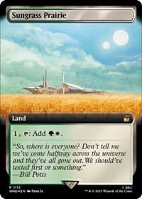Sungrass Prairie (Extended Art) (Surge Foil) - Universes Beyond: Doctor Who - Magic: The Gathering card