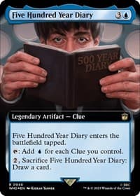 Five Hundred Year Diary (Extended Art) (Surge Foil) - Universes Beyond: Doctor Who - Magic: The Gathering card