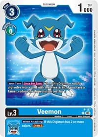 Veemon - P-117 (NYCC 2023 Demo Deck) - Digimon Demo Deck Exclusive Cards - Digimon Card Game card