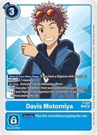 Davis Motomiya - P-124 (NYCC 2023 Demo Deck) - Digimon Demo Deck Exclusive Cards - Digimon Card Game card