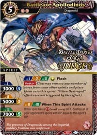 Battleaxe Apollodinos (Judge Pack Vol. 3) - Launch & Event Promos - Battle Spirits Saga card