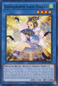 Shinobaroness Shade Peacock - Age of Overlord - YuGiOh card