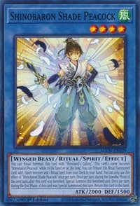 Shinobaron Shade Peacock - Age of Overlord - YuGiOh card