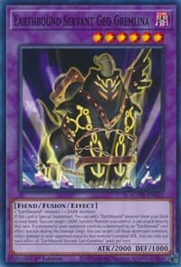 Earthbound Servant Geo Gremlina - Age of Overlord - YuGiOh card