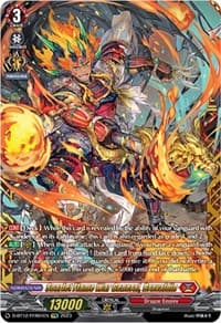 Scarlet Flame War General, Bravaldin (FFR) - D-BT12: Evenfall Onslaught - Cardfight Vanguard card