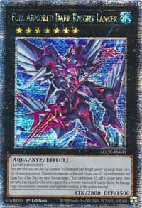 Full Armored Dark Knight Lancer (Quarter Century Secret Rare) - Age of Overlord - YuGiOh card