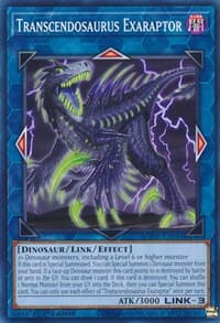 Transcendosaurus Exaraptor - Age of Overlord - YuGiOh card