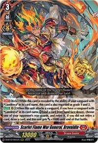 Scarlet Flame War General, Bravaldin - D-BT12: Evenfall Onslaught - Cardfight Vanguard card