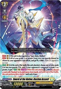 Sword of the Nation, Bastion Accord - D-BT12: Evenfall Onslaught - Cardfight Vanguard card