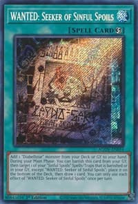 WANTED: Seeker of Sinful Spoils - Age of Overlord - YuGiOh card
