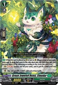 Green Jeweled Beast, Elmedar - D-BT12: Evenfall Onslaught - Cardfight Vanguard card