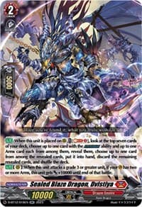 Sealed Blaze Dragon, Dvistiya - D-BT12: Evenfall Onslaught - Cardfight Vanguard card