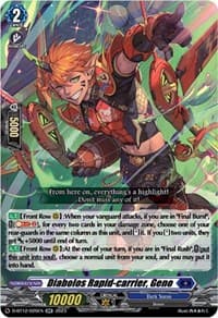 Diabolos Rapid-carrier, Geno - D-BT12: Evenfall Onslaught - Cardfight Vanguard card