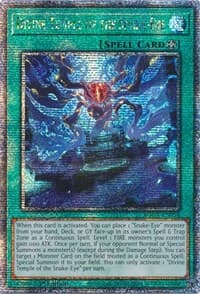 Divine Temple of the Snake-Eye (Quarter Century Secret Rare) - Age of Overlord - YuGiOh card