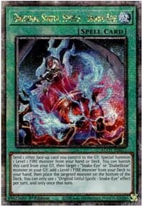 Original Sinful Spoils - Snake-Eye (Quarter Century Secret Rare) - Age of Overlord - YuGiOh card