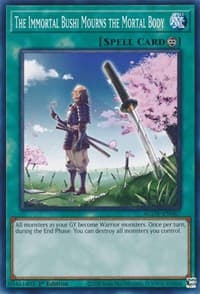 The Immortal Bushi Mourns the Mortal Body - Age of Overlord - YuGiOh card