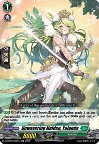 Unwavering Maiden, Yolanda - D-BT12: Evenfall Onslaught - Cardfight Vanguard card