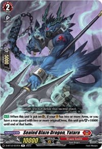 Sealed Blaze Dragon, Yatara - D-BT12: Evenfall Onslaught - Cardfight Vanguard card