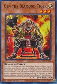 Gen the Diamond Tiger - Age of Overlord - YuGiOh card