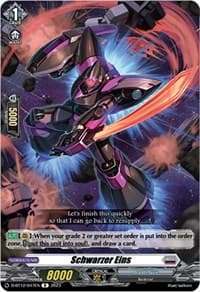 Schwarzer Eins - D-BT12: Evenfall Onslaught - Cardfight Vanguard card