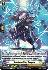 Unfeigned Sky Dragon - D-BT12: Evenfall Onslaught - Cardfight Vanguard card