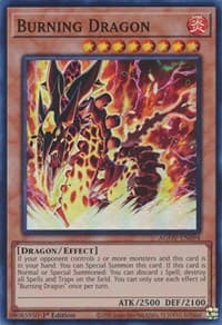 Burning Dragon - Age of Overlord - YuGiOh card