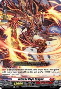 Intense Rage Dragon - D-BT12: Evenfall Onslaught - Cardfight Vanguard card