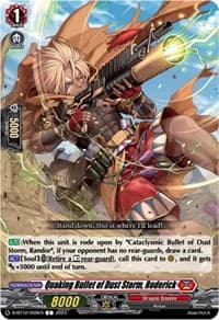 Quaking Bullet of Dust Storm, Roderick - D-BT12: Evenfall Onslaught - Cardfight Vanguard card