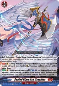 Sealed Blaze Axe, Tvashtar - D-BT12: Evenfall Onslaught - Cardfight Vanguard card