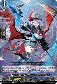 Piercing Flash Evil Spearman, Halgenti - D-BT12: Evenfall Onslaught - Cardfight Vanguard card