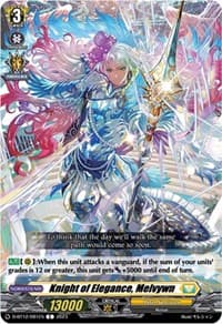Knight of Elegance, Melvywn - D-BT12: Evenfall Onslaught - Cardfight Vanguard card
