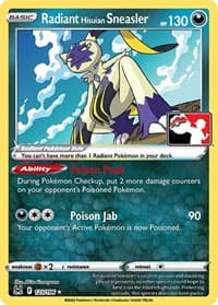Radiant Hisuian Sneasler - Prize Pack Series Cards - Pokemon card