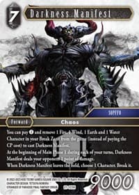 Darkness Manifest - Beyond Destiny - Final Fantasy TCG card