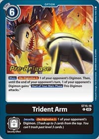 Trident Arm - Starter Deck 15: Dragon of Courage Pre-Release Cards - Digimon Card Game card