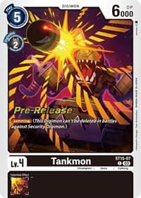 Tankmon - Starter Deck 15: Dragon of Courage Pre-Release Cards - Digimon Card Game card