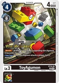 ToyAgumon - Starter Deck 15: Dragon of Courage Pre-Release Cards - Digimon Card Game card
