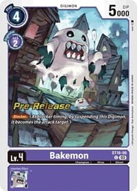 Bakemon - Starter Deck 16: Wolf of Friendship Pre-Release Cards - Digimon Card Game card