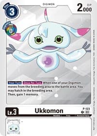 Ukkomon - P-123 (NYCC 2023 Demo Deck) - Digimon Demo Deck Exclusive Cards - Digimon Card Game card