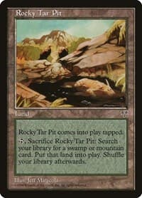 Rocky Tar Pit - Mirage - Magic: The Gathering card