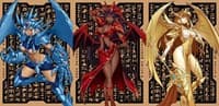 Metal Egyptian Goddess Field Center Tokens [Set of 3] - ManaMoon Field Center Tokens - Collectible Storage card